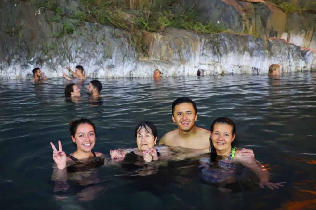 Cocalmayo Hot springs - The end of the 3rd day of the Salkantay trek 