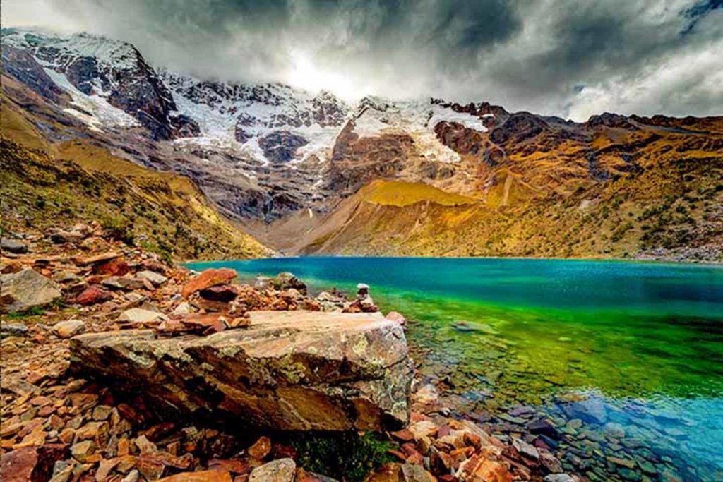 first day - humantay lake in the salkantay trek to Machu picchu