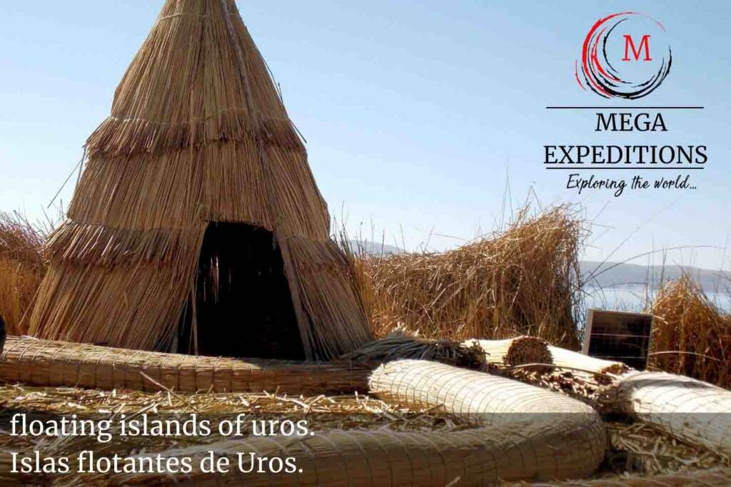 floating islands of uros. Islas flotantes de Uros.